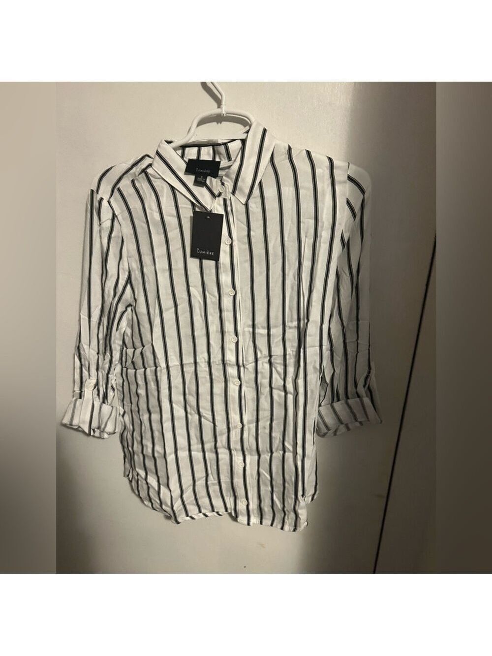Lumiere button up short sleeve top